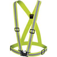 5497 Bretelles de s&eacute;curit&eacute;, Jaune lime haute visibilit&eacute;, Couleur r&eacute;fl&eacute;chissante Argent, Taille unique Pronet Distribution