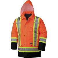 5020BB Manteau de s&eacute;curit&eacute; 7 en 1 imperm&eacute;able, Orange haute visibilit&eacute;, 2T-Grand Pronet Distribution