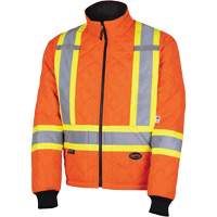 5015A Quilted Freezer Jacket, Polyester, High Visibility Orange, X-Small Pronet Distribution