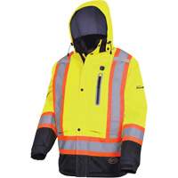 5408 Waterproof Heated Insulated Jacket, Men's, Small, High Visibility Lime-Yellow Pronet Distribution