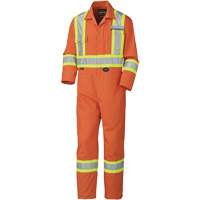 5513T Combinaison pour lavage industriel, 40 (grand taille), Orange haute visibilit&eacute; Pronet Distribution