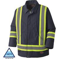 5535A Manteau en toile de coton matelass&eacute;e, Bleu marin, Petit Pronet Distribution
