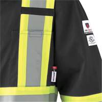 7702BKT FR-Tech&reg; Arc-Rated Coverall, Size 40 (Tall), Black, 10 cal/cm² Pronet Distribution