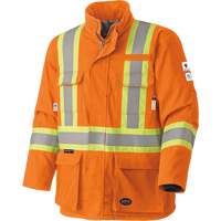 5533 Flame-Resistant Safety Parka, Small, High Visibility Orange, 58 cal/cm² Pronet Distribution