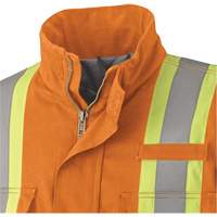5533 Flame-Resistant Safety Parka, Small, High Visibility Orange, 58 cal/cm² Pronet Distribution