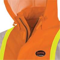 5880 FR/Arc-Rated Waterproof Rain Jacket, X-Small, High Visibility Orange, 10 cal/cm² Pronet Distribution