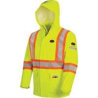 5881 FR/Arc-Rated Waterproof Rain Jacket, X-Small, High Visibility Yellow, 10 cal/cm² Pronet Distribution