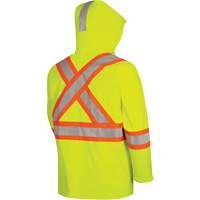5881 FR/Arc-Rated Waterproof Rain Jacket, X-Small, High Visibility Yellow, 10 cal/cm² Pronet Distribution