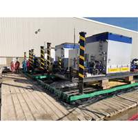 Berme Ultimate Copolymer 2000 Ultra-Containment Berm, Capacit&eacute; 179 gal. US, 4' la x 6' lo x 12" h, Support &agrave; charni&egrave;re Pronet Distribution