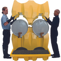 Syst&egrave;me de confinement Ultra-Drum sans drain pour 4 barils, 53" lo x 53" la x 77,8" ha, 3000 gal. US Capacit&eacute; Pronet Distribution