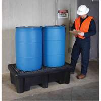 2-Drum Economy Ultra-Spill Pallet&reg;, 66 US gal. Spill Capacity, 53" x 29" x 16.5" Pronet Distribution