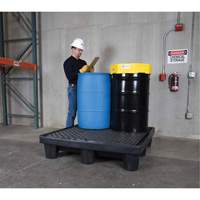 4-Drum Economy Ultra-Spill Pallet&reg;, 66 US gal. Spill Capacity, 53" x 53" x 11.8" Pronet Distribution