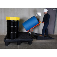 4-Drum Economy Ultra-Spill Pallet&reg;, 66 US gal. Spill Capacity, 53" x 53" x 11.8" Pronet Distribution