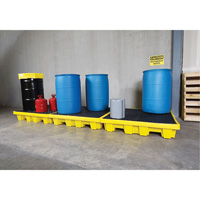 4-Drum Nestable Ultra-Spill Pallet&reg;, 66 US gal. Spill Capacity, 51" x 51" x 10" Pronet Distribution