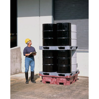4-Drum Ultra-Spill King&reg; Flat Deck Spill Pallet, 85 US gal. Spill Capacity, 51" x 51" x 17.5" Pronet Distribution