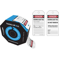 &eacute;tiquettes de danger pour barricade, Papier cartonn&eacute;, 3" la x 6-1/4" h, Anglais Pronet Distribution