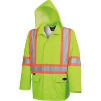 5628 The Rock  Waterproof Safety Jacket, Polyester/Polyurethane, High Visibility Lime-Yellow, Small Pronet Distribution