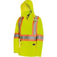 5628W The Rock Women's 300D  Quilted Safety Parka, Polyester/Polyurethane, High Visibility Lime-Yellow, X-Small Pronet Distribution