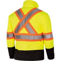 5771 Waterproof Reversible Safety Jacket, Polyester/Polyurethane, High Visibility Lime-Yellow, Small Pronet Distribution