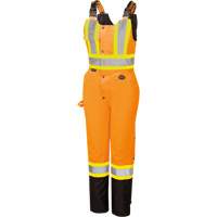 5040BBW Combinaison de s&eacute;curit&eacute; imperm&eacute;able haute visibilit&eacute; pour femmes, Polyester, T-petit, Noir/Orange haute visibilit&eacute; Pronet Distribution