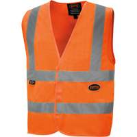 6885 High-Visibility Tricot Safety Vest, High Visibility Orange, Small, Polyester Pronet Distribution
