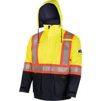 4485 Defender&reg; FR/Arc/Antistatic Trilaminate Safety Jacket, Small, Black/High Visibility Yellow, 11 cal/cm² Pronet Distribution