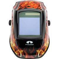 Leadhead&reg; Auto Darkening Welding Helmet, 3.8" L x 3.4" W View Area, 9 - 13 Shade Range Pronet Distribution