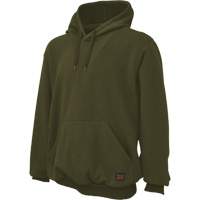 Water Repellent Fleece Pullover Hoodie, Men's, Small, Green Pronet Distribution