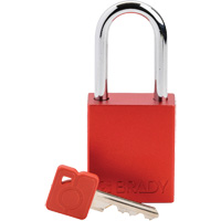 Velocity Lockout Padlock, Red, Keyed Different, Aluminum, 1-1/2" Width Pronet Distribution