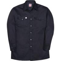Long-Sleeve Industrial Work Shirt, Men's, Small, Navy Blue Pronet Distribution