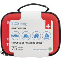 75-Piece Home & Travel First Aid Kit, Nylon Bag Pronet Distribution
