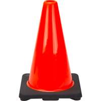 C&ocirc;ne de signalisation de premi&egrave;re qualit&eacute;, 12", Orange Pronet Distribution