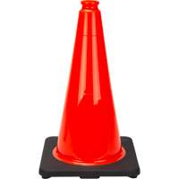 C&ocirc;ne de signalisation de premi&egrave;re qualit&eacute;, 18", Orange Pronet Distribution