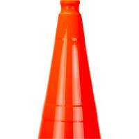 C&ocirc;ne de signalisation de premi&egrave;re qualit&eacute;, 28", Orange Pronet Distribution