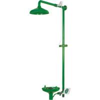 Laboratory Combination Shower with Open ABS Bowl, Wall-Mount Pronet Distribution