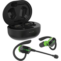Black & Green UltraComm Aware Bluetooth Earbuds Pronet Distribution