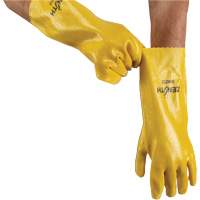 Gants &agrave; fini rugueux et r&eacute;sistants aux produits chimiques, Taille 9, 14" lo, PVC, Doublure en Interlock, 47-mil Pronet Distribution