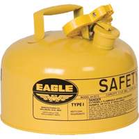 Safety Can for Diesel, Type I, Galvanized Steel, 2 US gal., Yellow, FM Approved/UL/ULC Listed Pronet Distribution