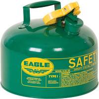 Safety Can for Combustibles, Type I, Galvanized Steel, 2.5 US gal., Green, FM Approved/UL/ULC Listed Pronet Distribution