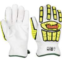 Cut and Impact-Resistant Gloves, Small, Goatskin Palm, Gauntlet Cuff Pronet Distribution