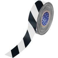 Ruban de marquage pour plancher ToughStripe Max, 2" x 100', Polyester, Noir et blanc Pronet Distribution