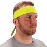 Bandeau de refroidissement Chill-Its 6702 avec polym&egrave;res int&eacute;gr&eacute;s et fermeture &agrave; nouer, Jaune lime haute visibilit&eacute; Pronet Distribution