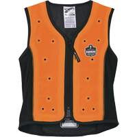Veste de refroidissement &eacute;vaporatif Chill-Its 6685 avec fermeture &agrave; glissi&egrave;re, Moyen, Orange Pronet Distribution