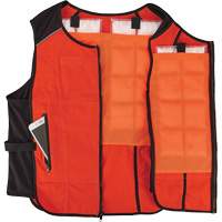 Chill-Its 6260 Lightweight Phase Change Cooling Vest with Rechargeable Packs, Small/Medium, Orange Pronet Distribution