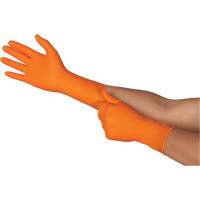 Gants jetables TOUCHNTUFF 93-800, 6,5/7, Latex/N&eacute;opr&egrave;ne/Nitrile, 23,6-mils, Sans poudre, Orange Pronet Distribution