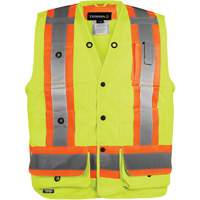 High-Visibility Surveyor's Vest, High Visibility Orange, Small, Polyester Pronet Distribution