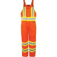 Salopette non doubl&eacute;e haute visibilit&eacute;, T-petit, Orange haute visibilit&eacute; Pronet Distribution