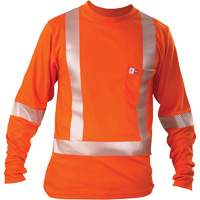 Long-Sleeved T-Shirt, Small, Orange Pronet Distribution