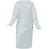 CoverMe Gown with Thumbholes, One Size, White, Polyethylene Pronet Distribution