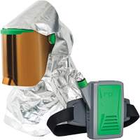 Respirateur &agrave; chaleur radiante Z-Link avec souffleur & montage &agrave; la ceinture, Respirateur &agrave; masque/Capuchon & visi&egrave;re, Pile Lithium-ion Pronet Distribution